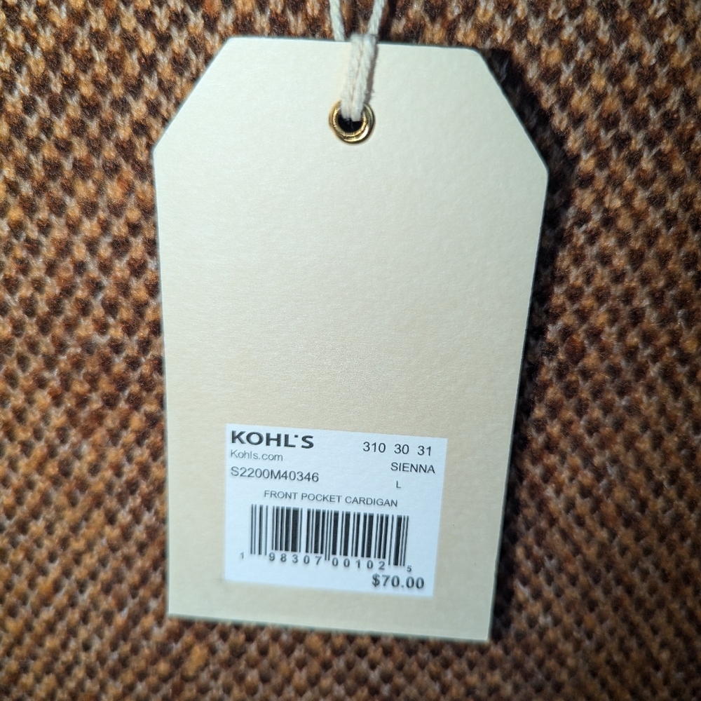 Farmers Market Jacquard Knit Coatigan / Cardigan Coat - Picture 7 of 7